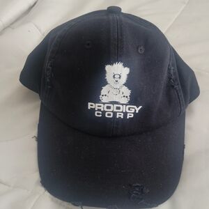 Prodigy Corp Black Distressed Cap